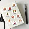 Стикери за Коледа "Ornaments" 2.5см - 10броя в пакет - Image 4